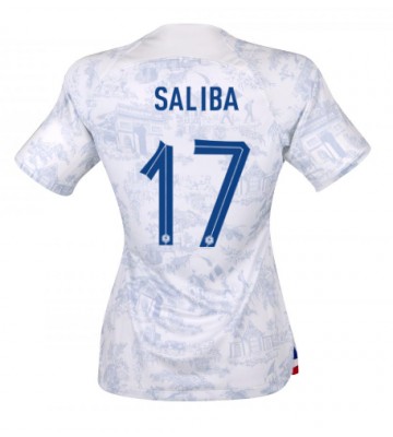 Maillot de foot France William Saliba #17 Extérieur Femmes Monde 2022 Manches Courte